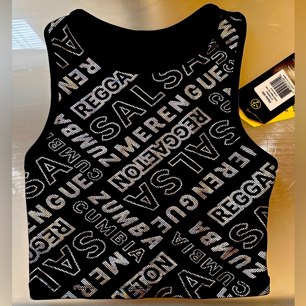 Zumba Happy Holographic/Iridescent lettering